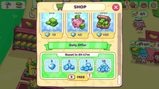 Monkey Mart shop screen showing cash bundles and a daily diamond offer