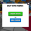 Hide and Paint multiplayer menu with options to create an invite or join a friend's game.